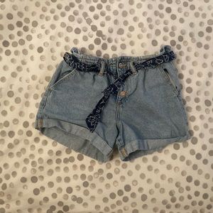 Mango kids size 11/12 denim jeans with bandanna belt